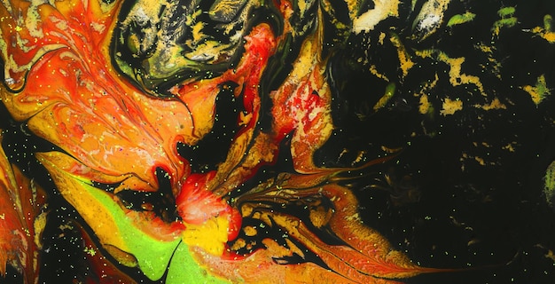 추상 파도가 있는 다채로운 마블링 질감 창의적인 배경, 오일로 칠한 액체 예술 스타일