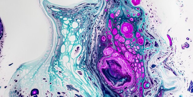 Photo colorful marbling texture creative background with abstract waves, liquid art style painted with oil