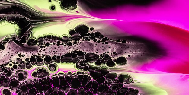 Photo colorful marbling texture creative background with abstract waves, liquid art style painted with oil