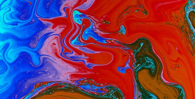 colorful marbling texture creative background with abstract waves liquid art style painted with oil