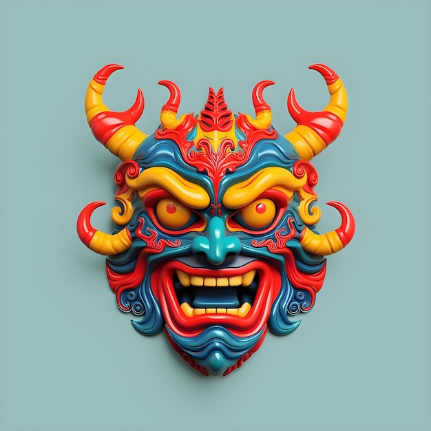 a colorful mask for festival