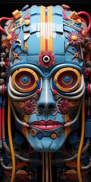 a colorful mask from the movie