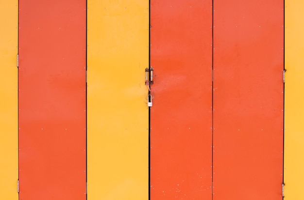 Colorful metal wall