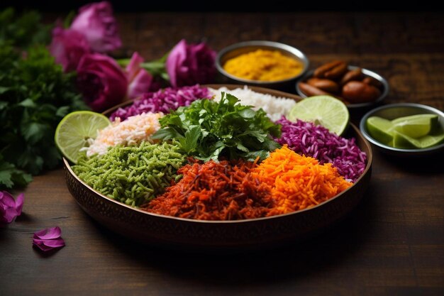 Colorful Mexican Rice with Fresh Vegetables