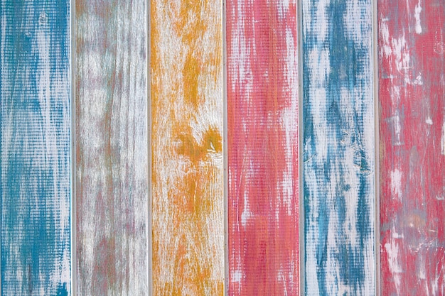 Colorful mexican stripes chalk painted wood