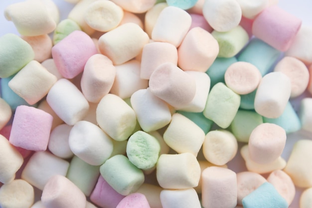 Colorful mini marshmallows