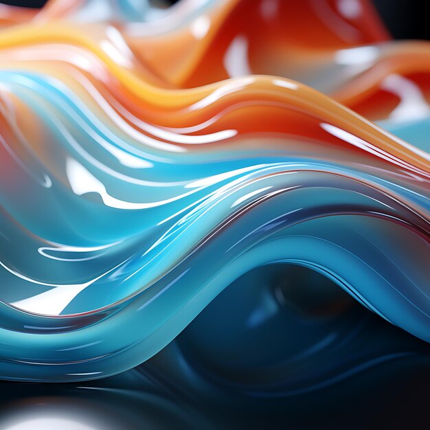 colorful minimal clean flexible glass digital art background design polycarbonate