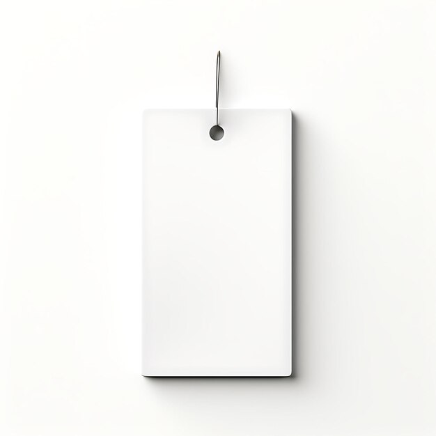 Photo colorful minimalist hang tag clean and simple rectangular shape monoc creative hang tag collection