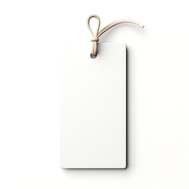 Photo colorful minimalist hang tag clean and simple rectangular shape monoc creative hang tag collection