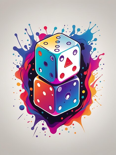 colorful minimalist logo illustration
