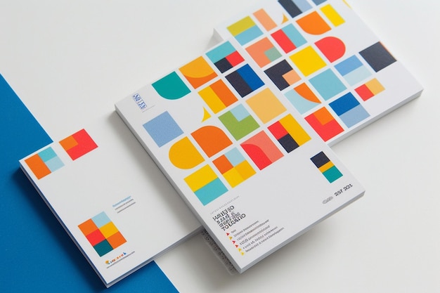 Colorful modern business flyer