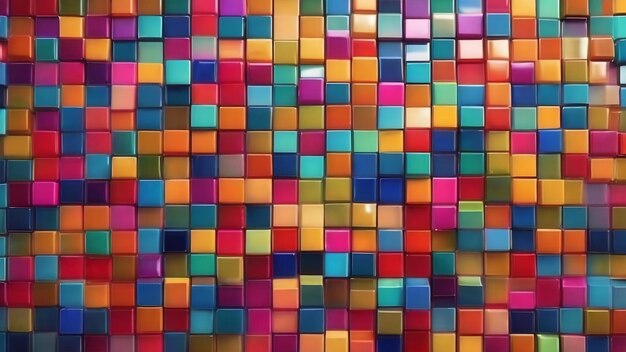 Colorful mosaic background with geometric shapes