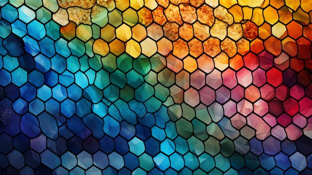 Foto sfondio di modelli colorati di mosaico