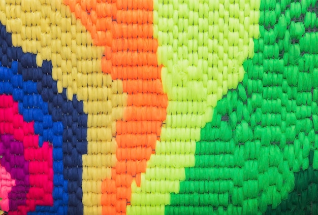 얇은 명주 그물로 만든 다채로운 여러 가지 빛깔의 부드러운 배경
