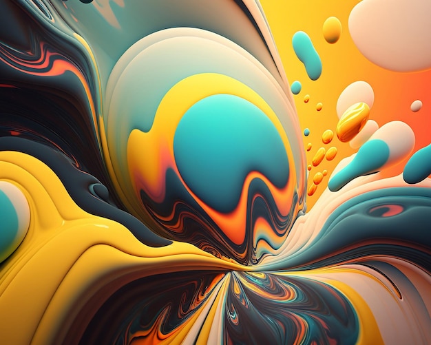 Colorful murble Background Digital Illustration generative Artificial Intelligence