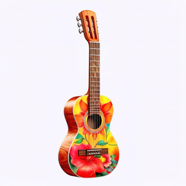 Colorful musical instruments illustration