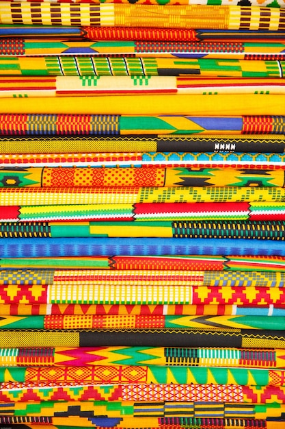 Colorful native style cloth, taken in Ghana, West Africa