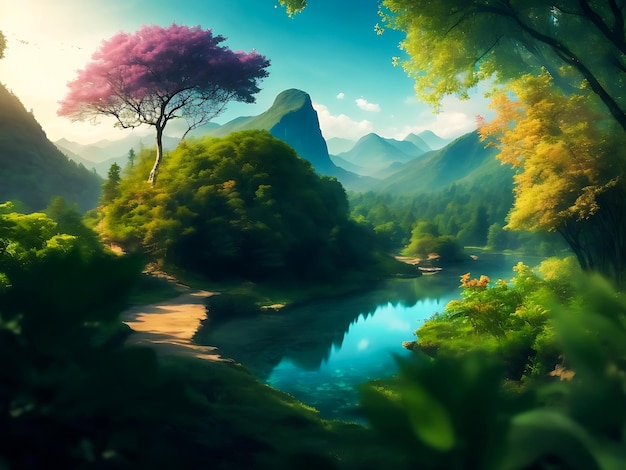 Colorful natural background