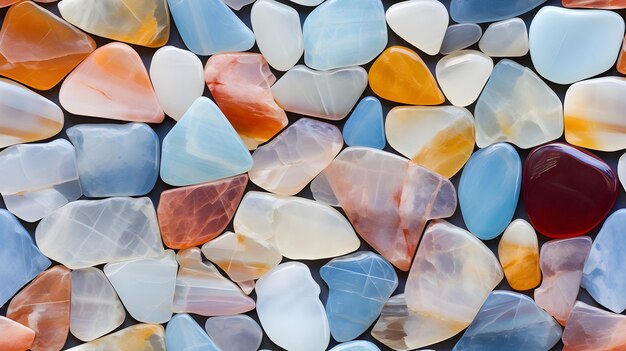 colorful natural stones ai generated seamless background