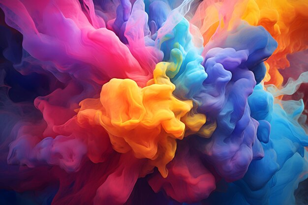 Photo colorful nebula