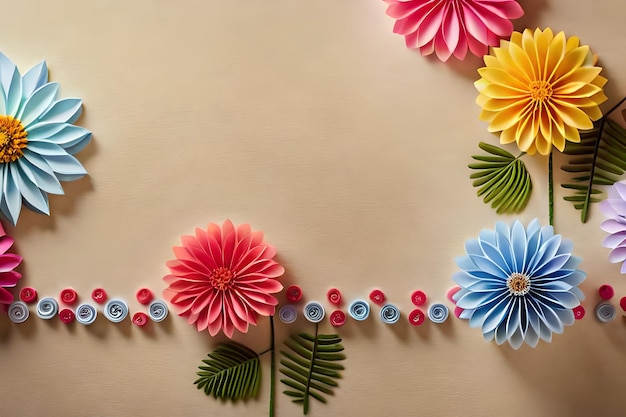 Photo a colorful necklace with the word hibiscus on it.