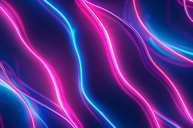 Photo colorful neon light pattern texture