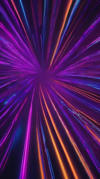 Colorful neon purple and blue lines abstract background