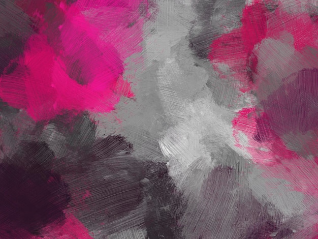 다채로운 오일 페인트 브러시 추상적 인 배경 회색 분홍색