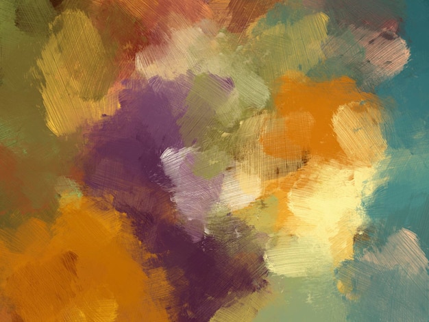 Colorful oil paint brush abstract background