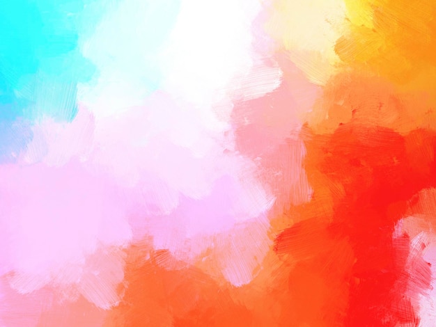 Colorful oil paint brush abstract background