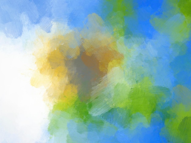 Colorful oil paint brush abstract background