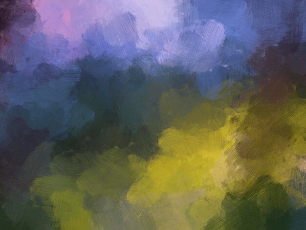 Colorful oil paint brush abstract background