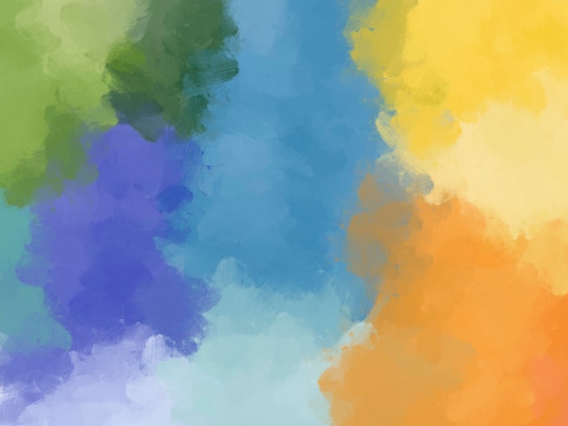 Colorful oil paint brush abstract background