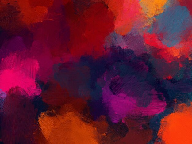 Colorful oil paint brush abstract background