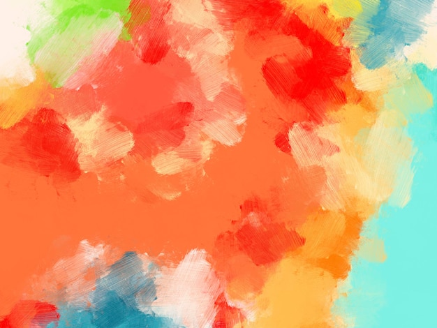 Colorful oil paint brush abstract background