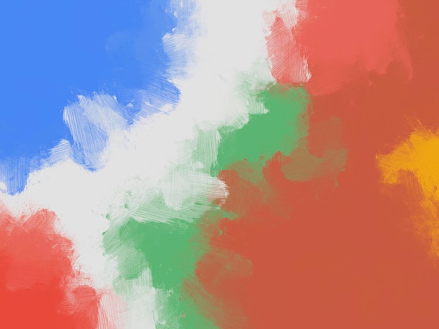 Colorful oil paint brush abstract background