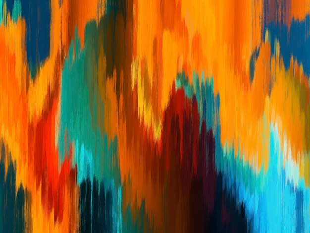 Colorful oil paint brush abstract backgroundx9