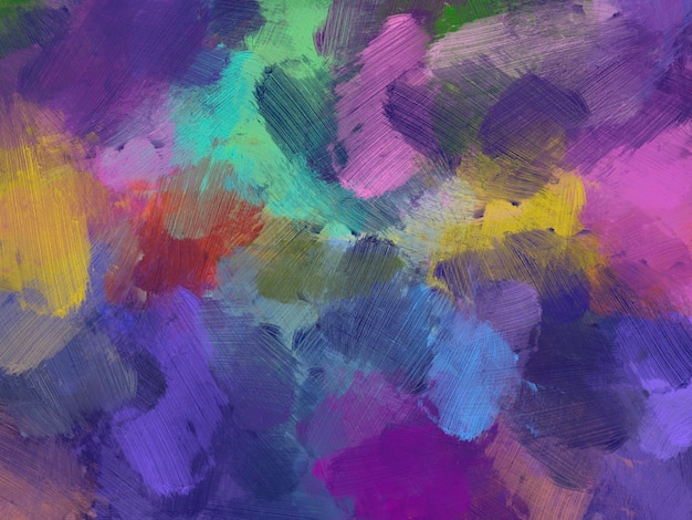 Colorful oil paint brush abstract backgroundx9