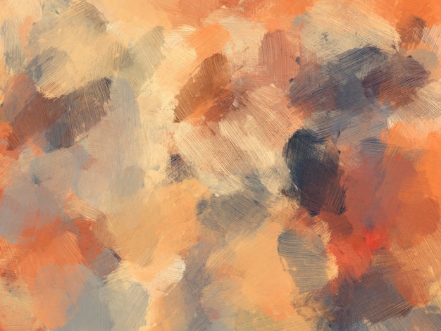 Colorful oil paint brush background orange