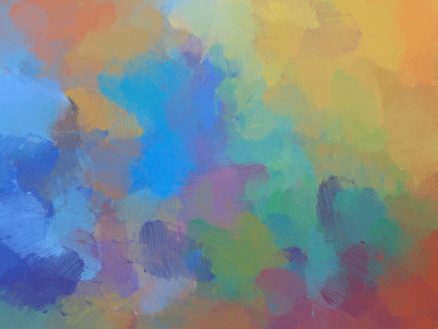 Colorful oil paint brush background