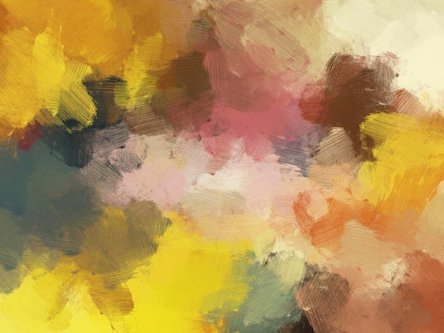 Colorful oil paint brush background