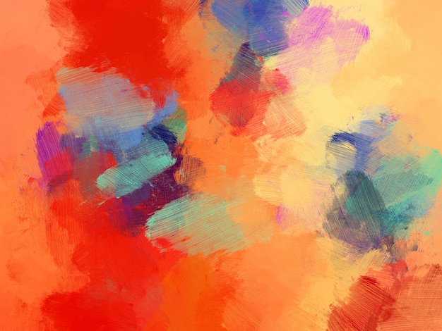 Photo colorful oil paint brush background