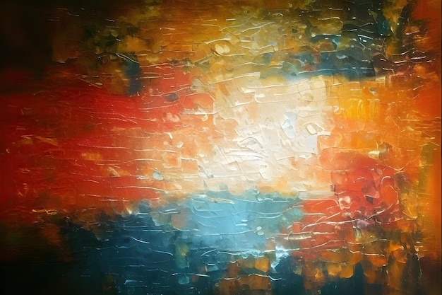 Colorful Oil paint texture background abstract painting