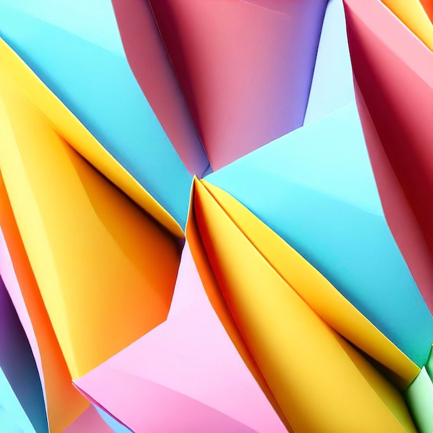 Цветная бумага оригами в качестве абстрактного обоев
