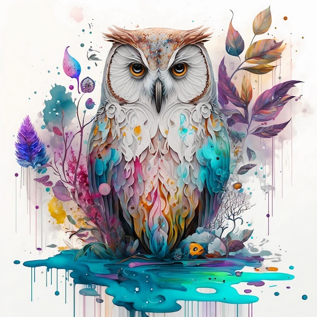 colorful owl