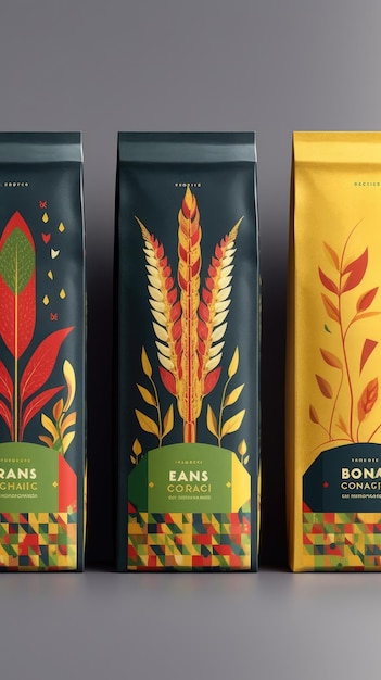 colorful packaging mockup modern design