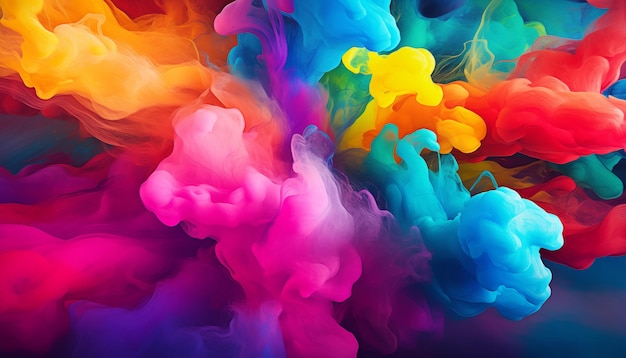 Colorful paint abstract background