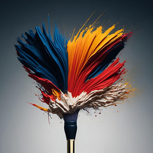 Colorful Paint Brush Splash