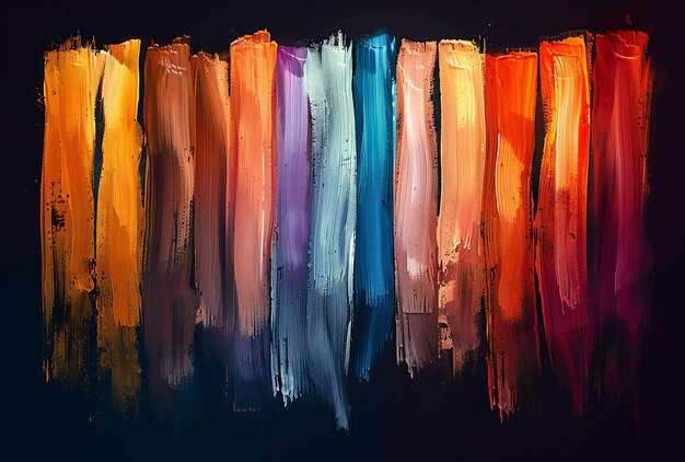 colorful paint brush strokes abstract watercolor background