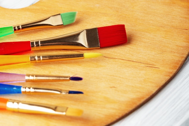 Colorful paint brushes